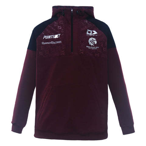 2024 Sea Eagles Mens Quarter Zip Hoodie-FRONT