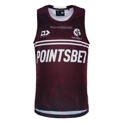 2024 Sea Eagles Mens Training Singlet-FRONT