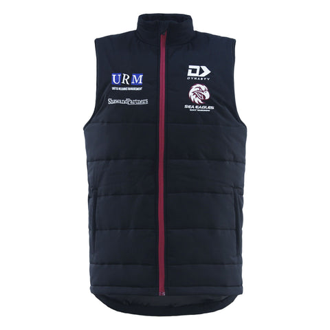 2025 Sea Eagles Mens Gilet - Black