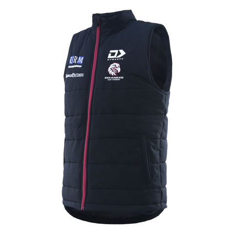 2025 Sea Eagles Mens Gilet - Black