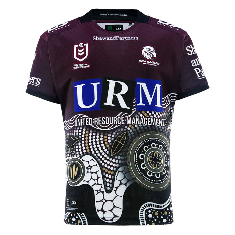 2025 Sea Eagles Mens Replica Indigenous Jersey - Maroon