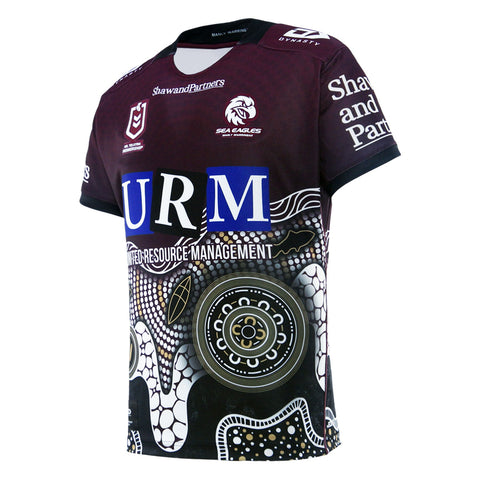2025 Sea Eagles Mens Replica Indigenous Jersey - Maroon