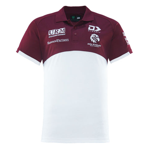 2026 Sea Eagles Mens Cotton Polo - White