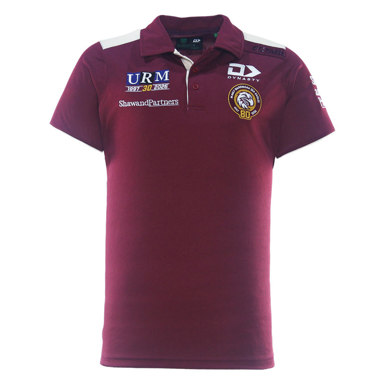 2026 Sea Eagles Mens Media Polo - Maroon