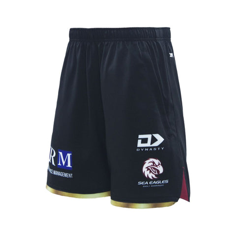 2025 Sea Eagles Junior Black Gym Short